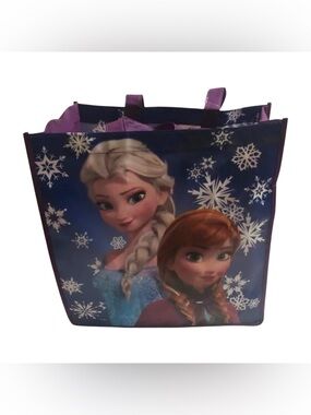 Disney Frozen Elsa and Anna Purple Grocery Bag